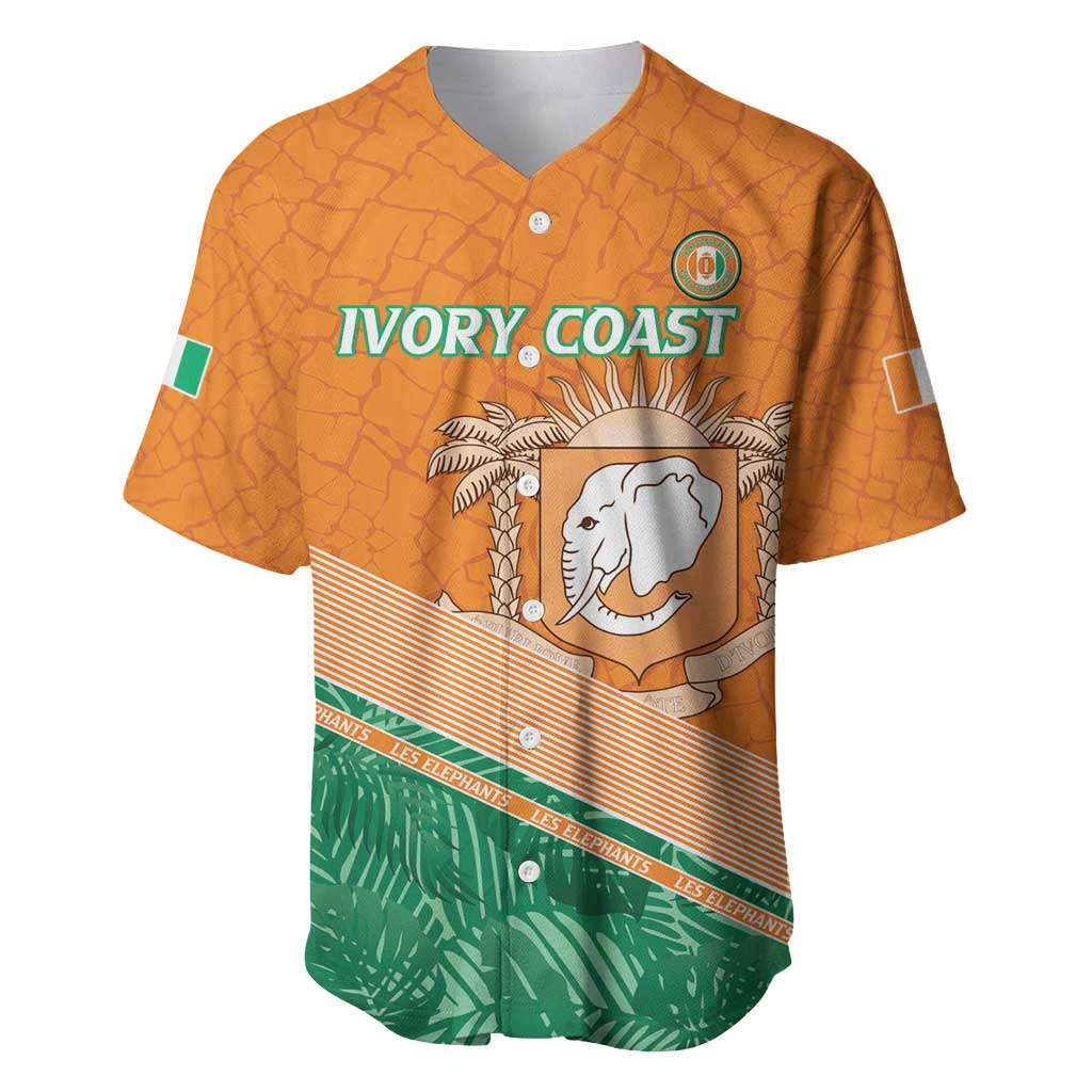Ivory Coast Rugby Custom Baseball Jersey Allez Les Elephants LT15