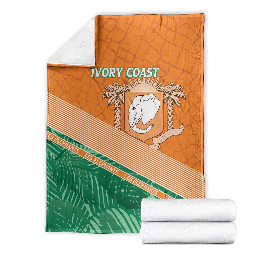 Ivory Coast Rugby Custom Blanket Allez Les Elephants LT15