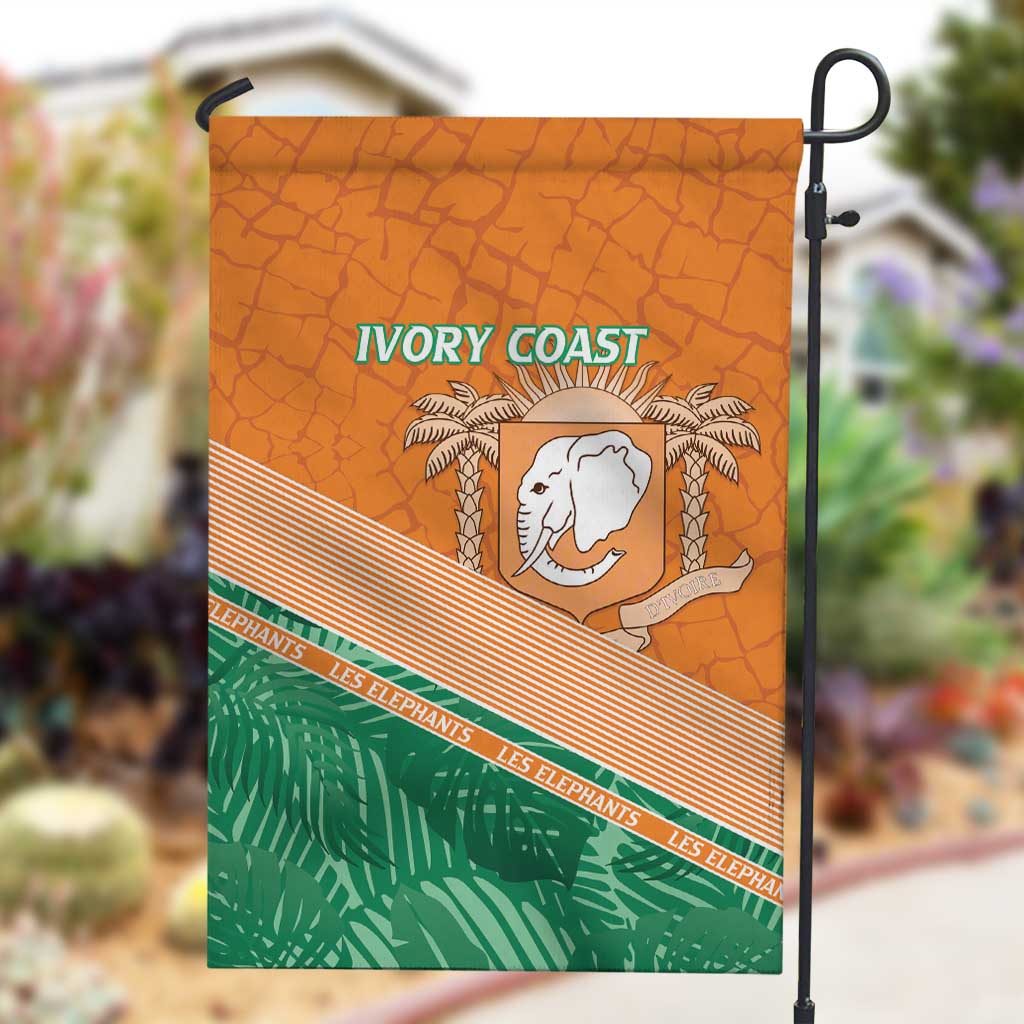 Ivory Coast Rugby Custom Garden Flag Allez Les Elephants LT15