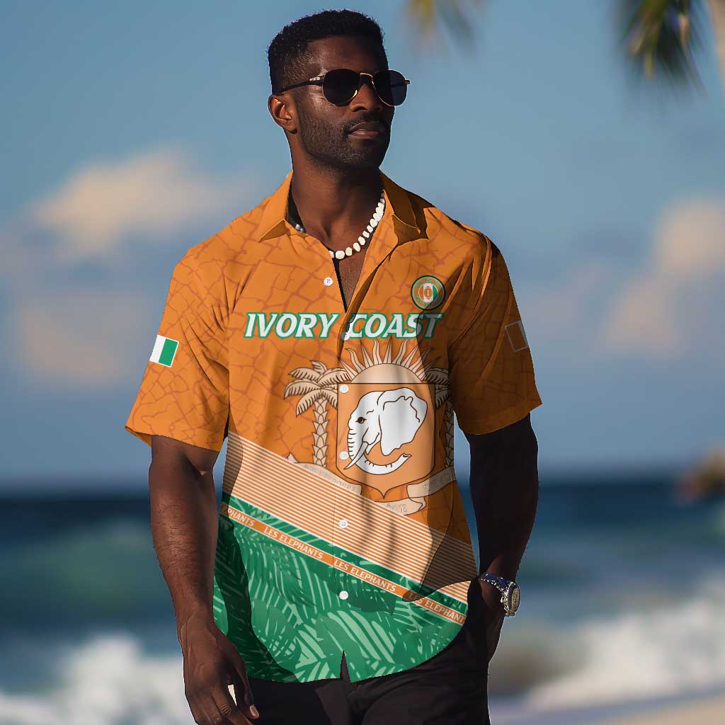 Ivory Coast Rugby Custom Hawaiian Shirt Allez Les Elephants LT15