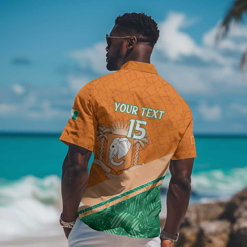 Ivory Coast Rugby Custom Hawaiian Shirt Allez Les Elephants LT15