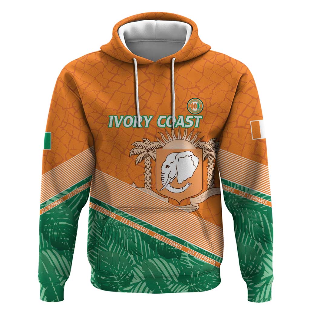 Ivory Coast Rugby Custom Hoodie Allez Les Elephants LT15