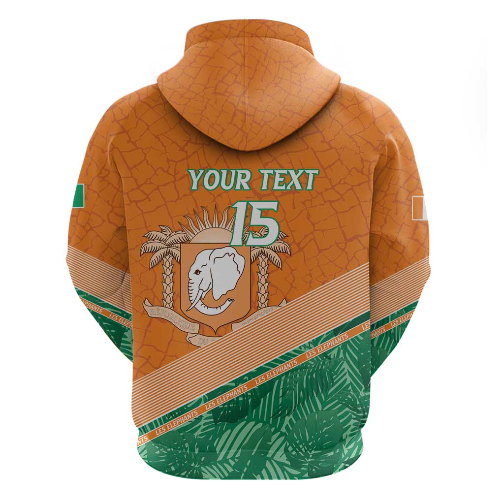 Ivory Coast Rugby Custom Hoodie Allez Les Elephants LT15