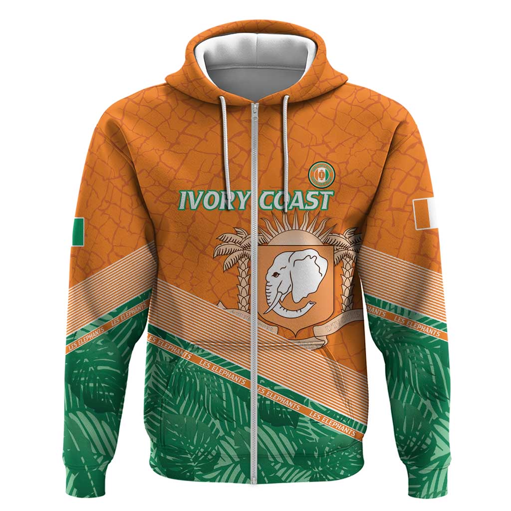 Ivory Coast Rugby Custom Hoodie Allez Les Elephants LT15