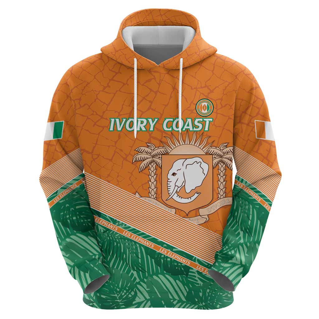 Ivory Coast Rugby Custom Hoodie Allez Les Elephants LT15