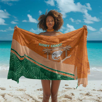 Ivory Coast Rugby Custom Sarong Allez Les Elephants LT15