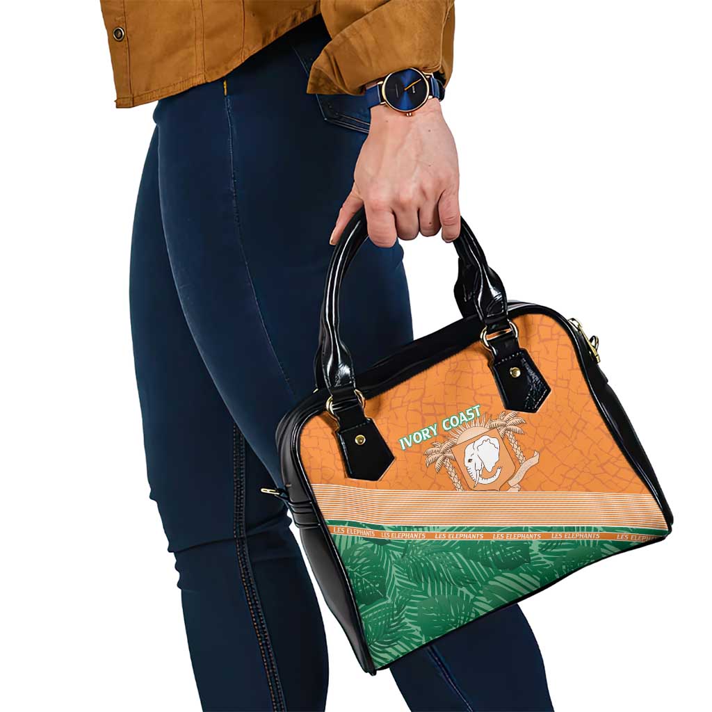 Ivory Coast Rugby Custom Shoulder Handbag Allez Les Elephants LT15