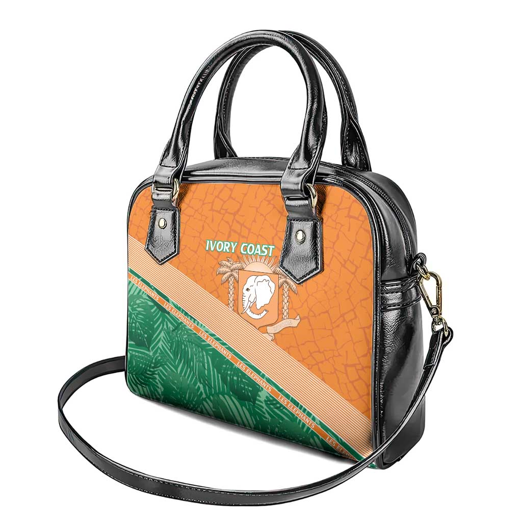 Ivory Coast Rugby Custom Shoulder Handbag Allez Les Elephants LT15