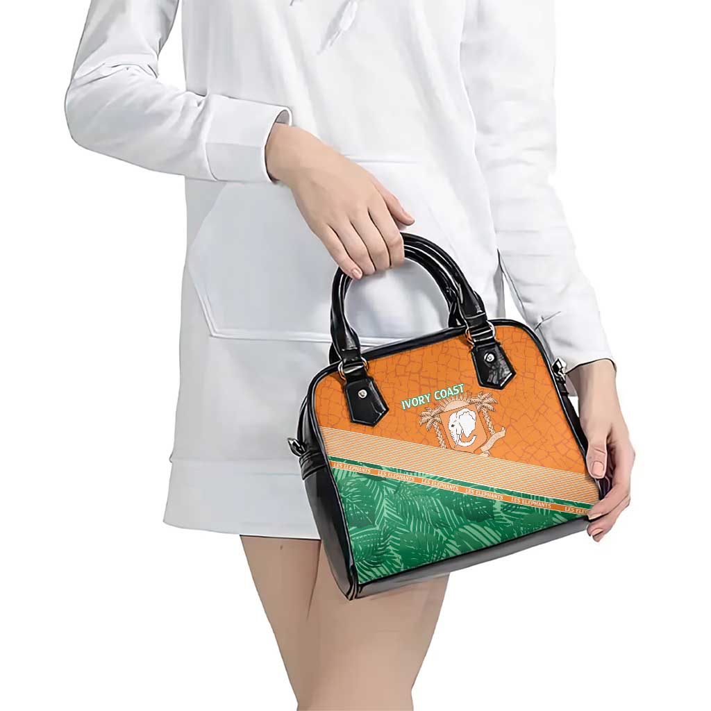 Ivory Coast Rugby Custom Shoulder Handbag Allez Les Elephants LT15
