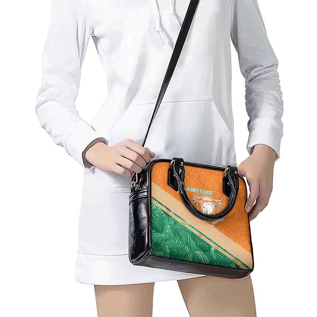 Ivory Coast Rugby Custom Shoulder Handbag Allez Les Elephants LT15
