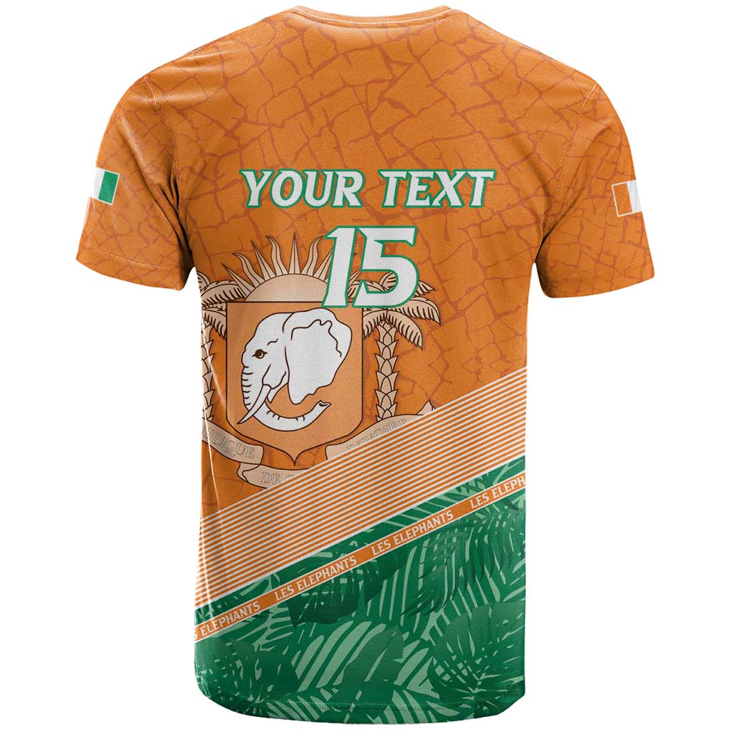 Ivory Coast Rugby Custom T shirt Allez Les Elephants LT15