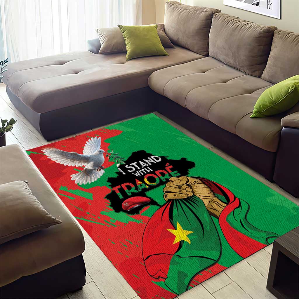 Burkina Faso I Stand With Traore Area Rug LT15