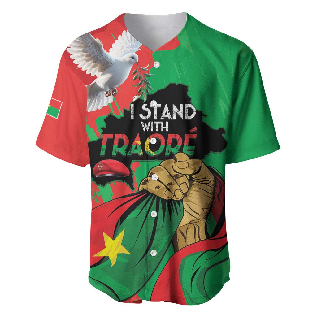 Burkina Faso I Stand With Traore Baseball Jersey LT15