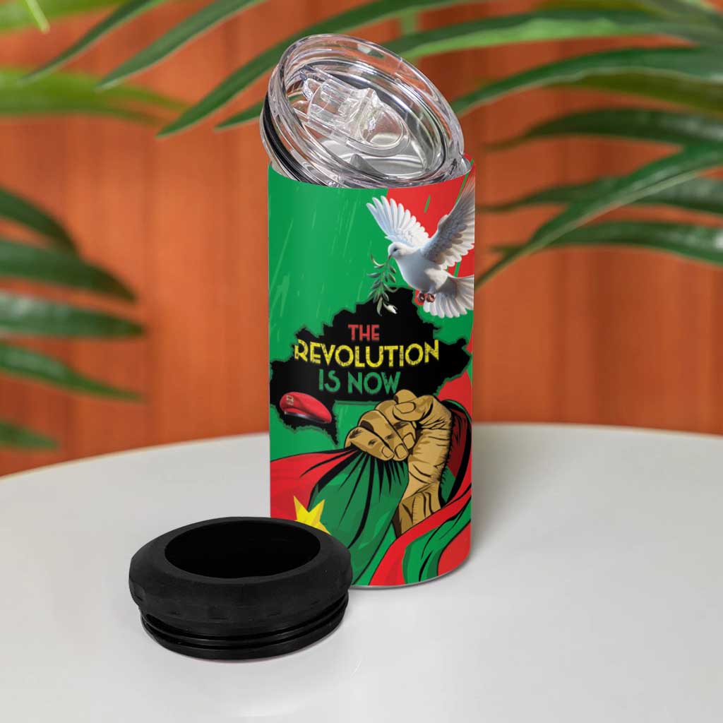 Burkina Faso I Stand With Traore 4 in 1 Can Cooler Tumbler LT15