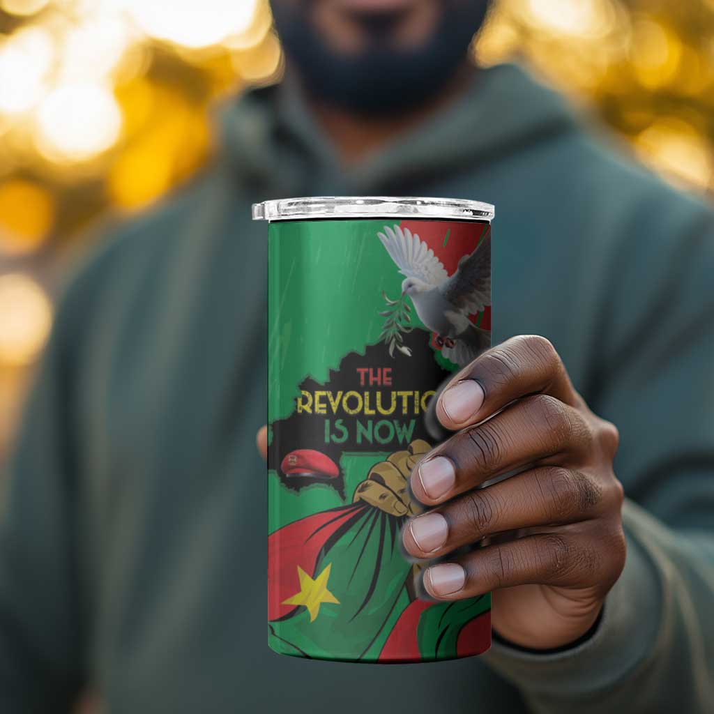 Burkina Faso I Stand With Traore 4 in 1 Can Cooler Tumbler LT15