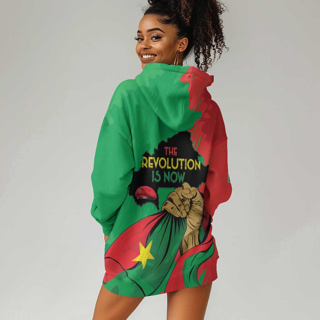 Burkina Faso I Stand With Traore Hoodie Dress LT15