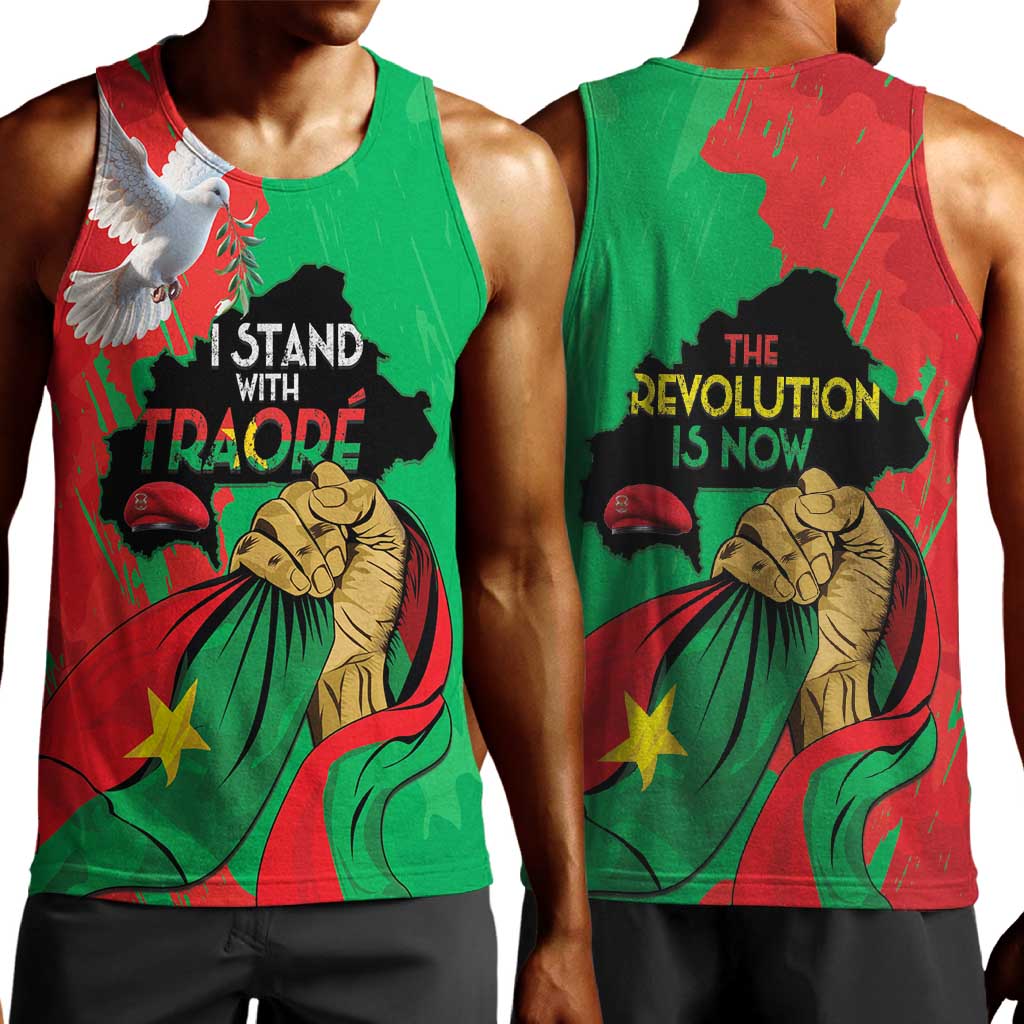 Burkina Faso I Stand With Traore Men Tank Top LT15