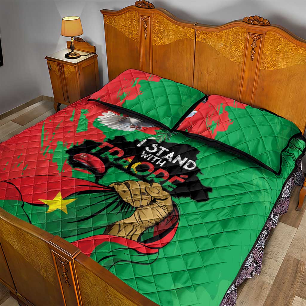 Burkina Faso I Stand With Traore Quilt Bed Set LT15