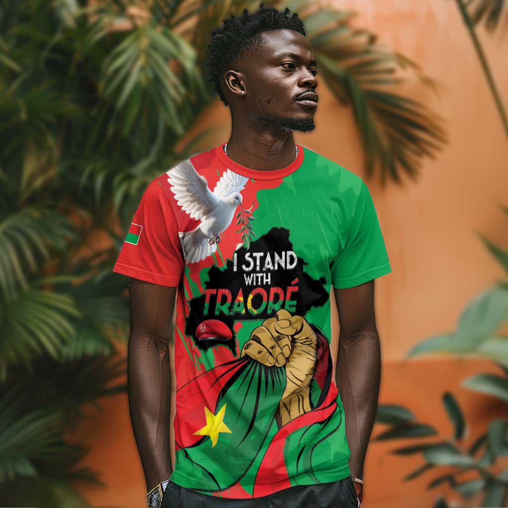 Burkina Faso I Stand With Traore T shirt LT15
