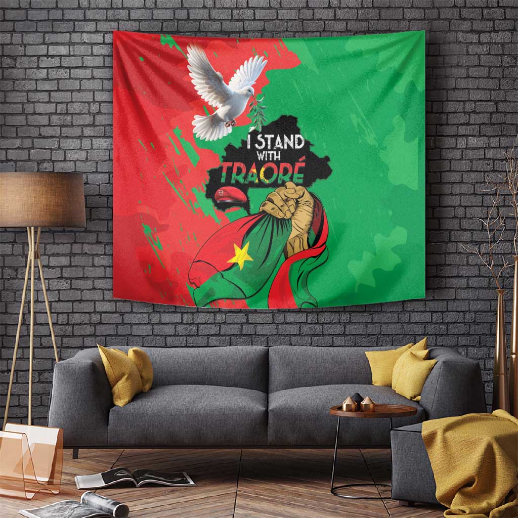 Burkina Faso I Stand With Traore Tapestry LT15