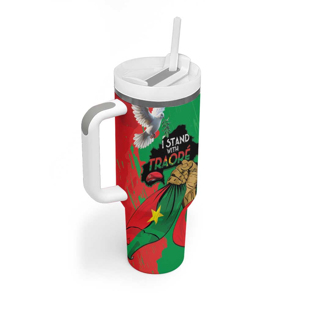 Burkina Faso I Stand With Traore Tumbler With Handle LT15