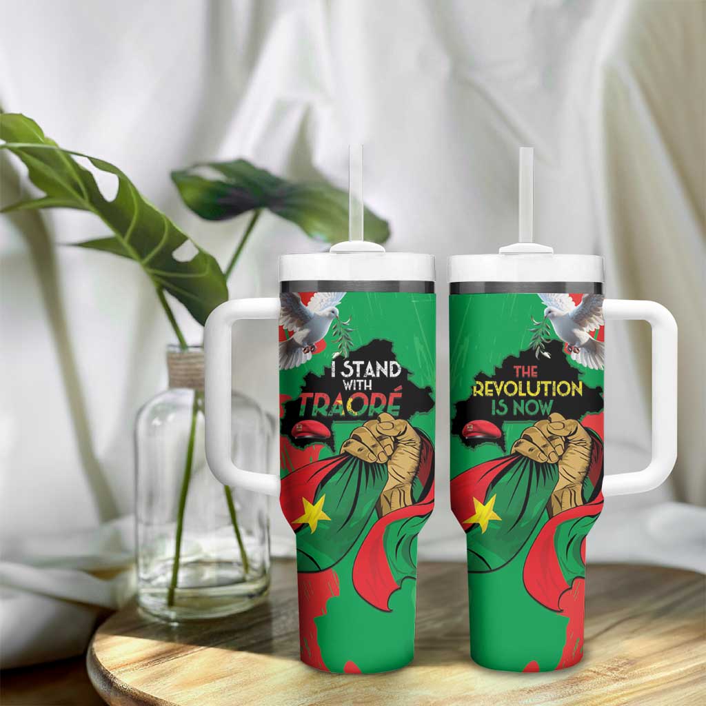 Burkina Faso I Stand With Traore Tumbler With Handle LT15