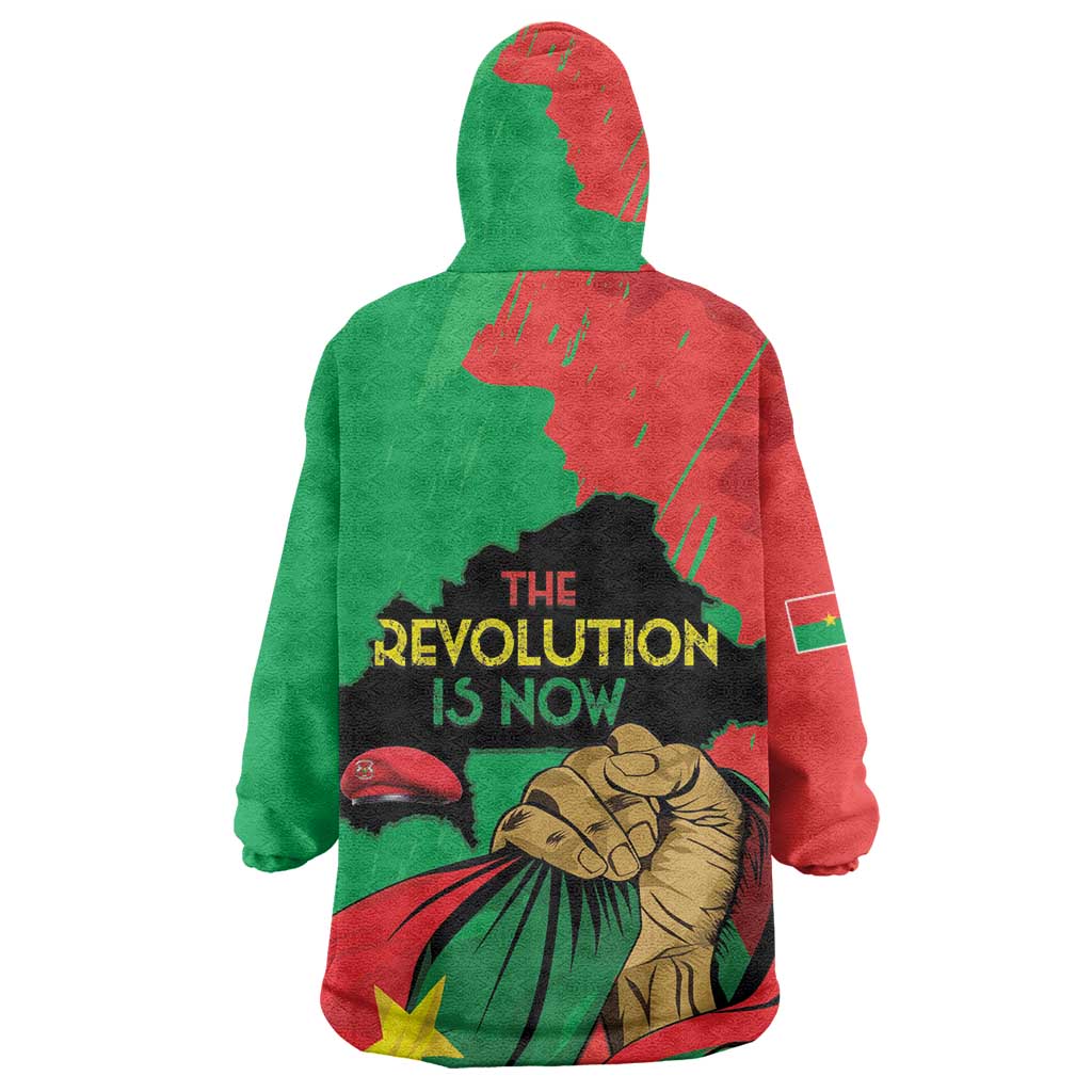 Burkina Faso I Stand With Traore Wearable Blanket Hoodie LT15
