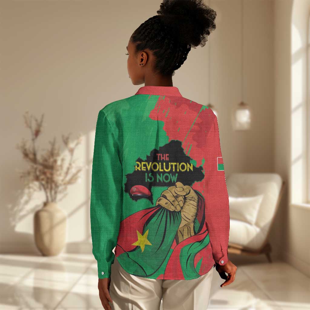 Burkina Faso I Stand With Traore Women Casual Shirt LT15