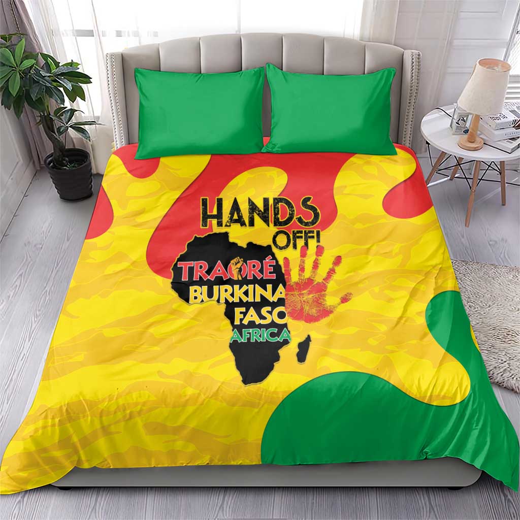 Hands Off Traore Burkina Faso Africa Bedding Set Military Pattern LT15