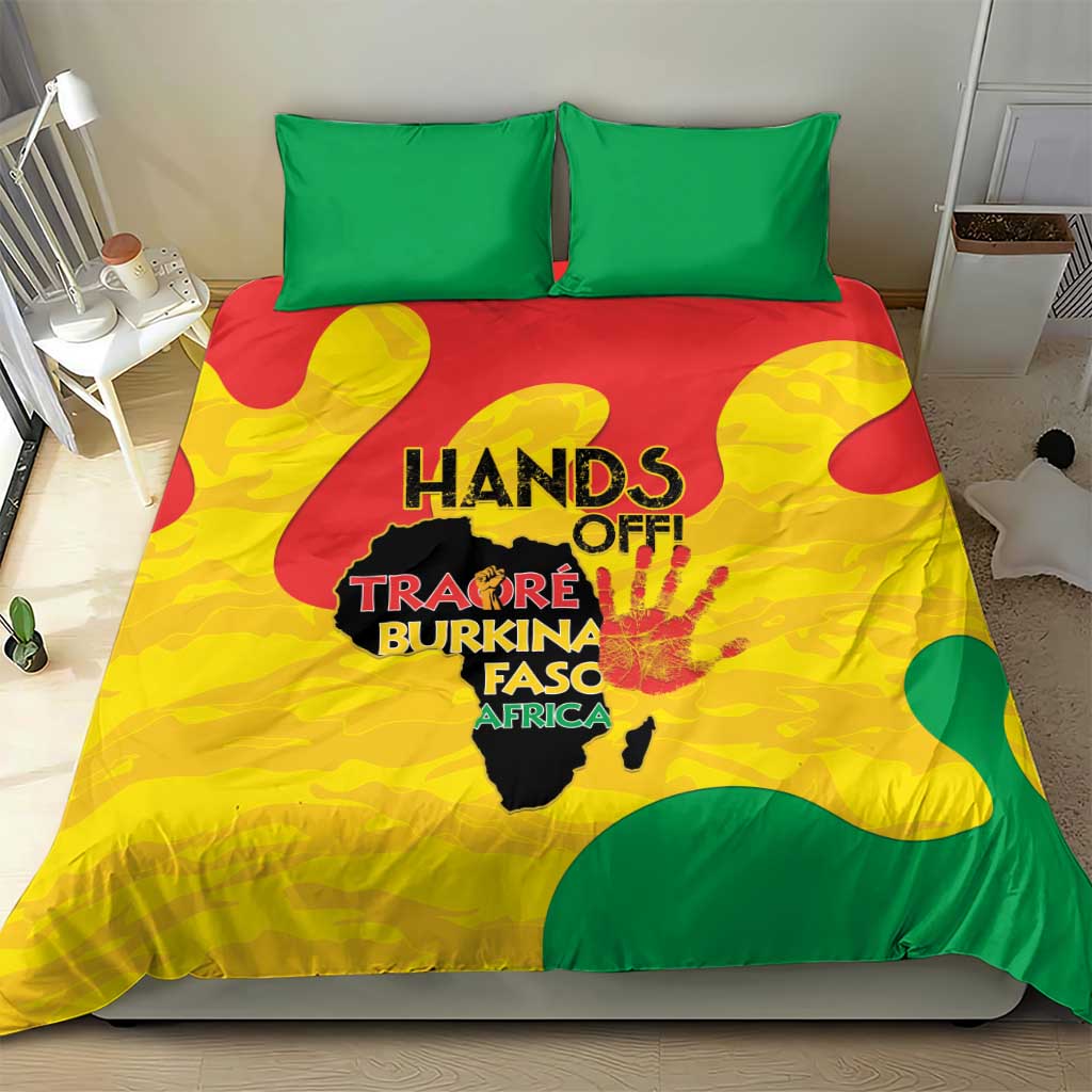 Hands Off Traore Burkina Faso Africa Bedding Set Military Pattern LT15