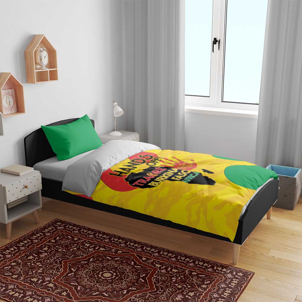 Hands Off Traore Burkina Faso Africa Bedding Set Military Pattern LT15
