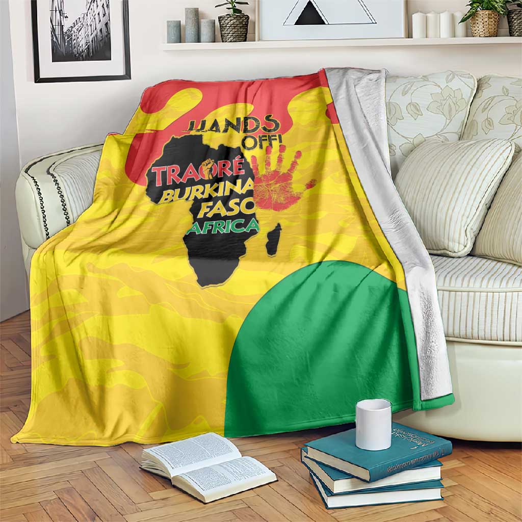 Hands Off Traore Burkina Faso Africa Blanket Military Pattern LT15
