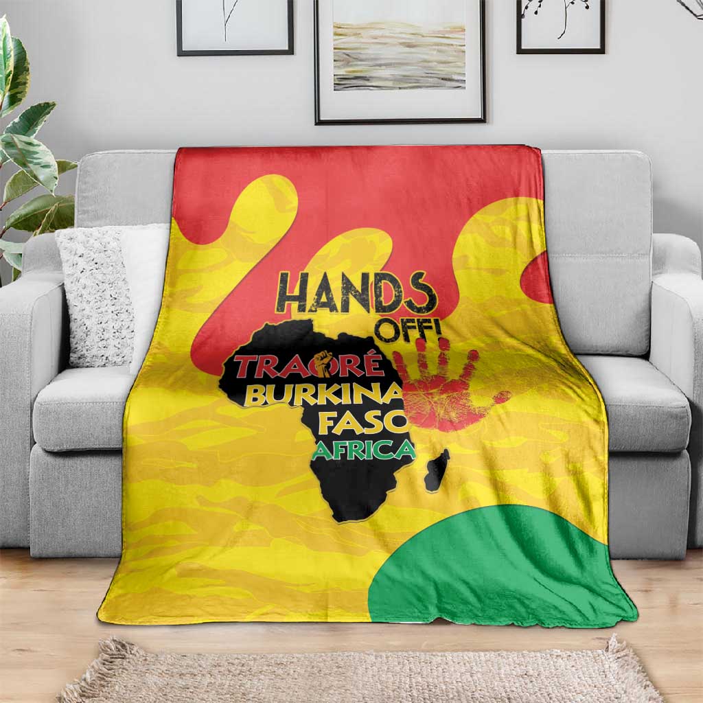 Hands Off Traore Burkina Faso Africa Blanket Military Pattern LT15