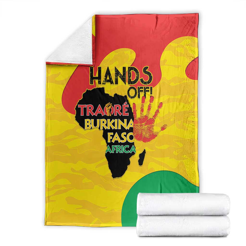Hands Off Traore Burkina Faso Africa Blanket Military Pattern LT15