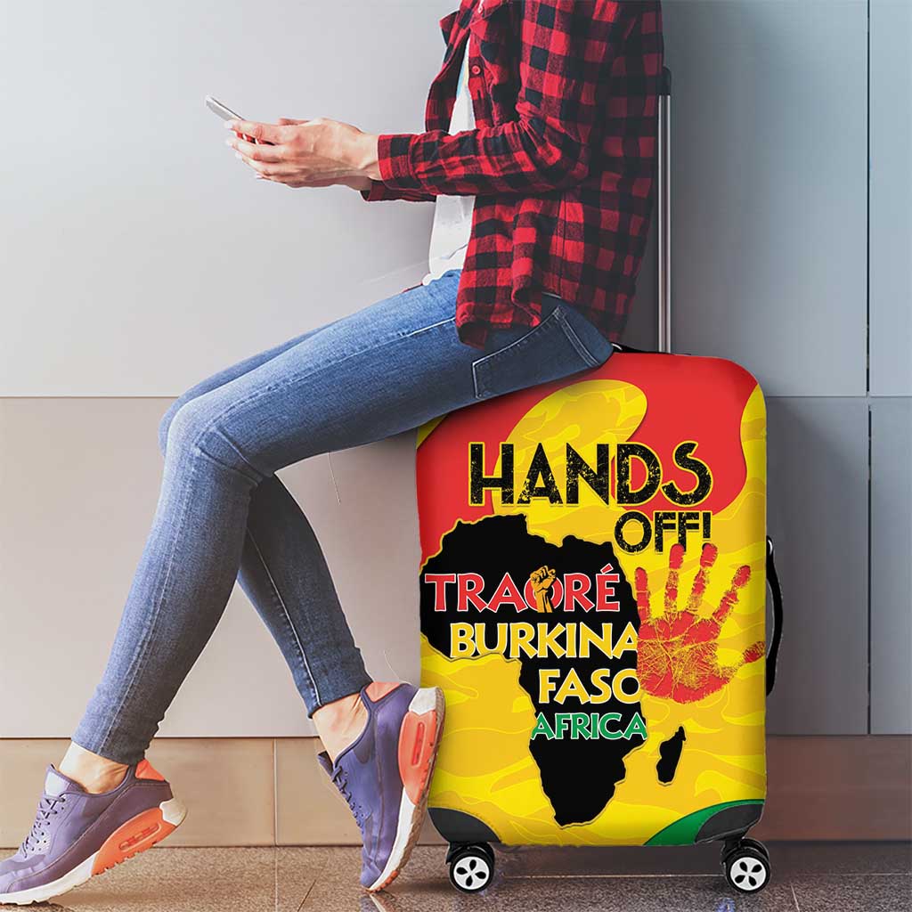 Hands Off Traore Burkina Faso Africa Luggage Cover LT15
