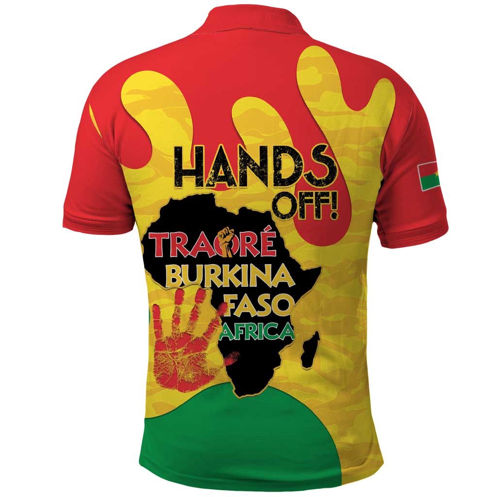 Hands Off Traore Burkina Faso Africa Polo Shirt LT15