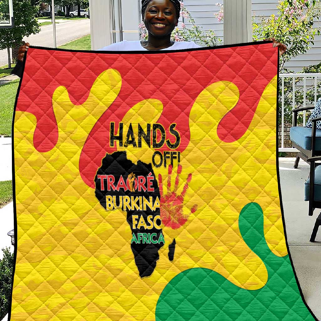 Hands Off Traore Burkina Faso Africa Quilt Military Pattern LT15