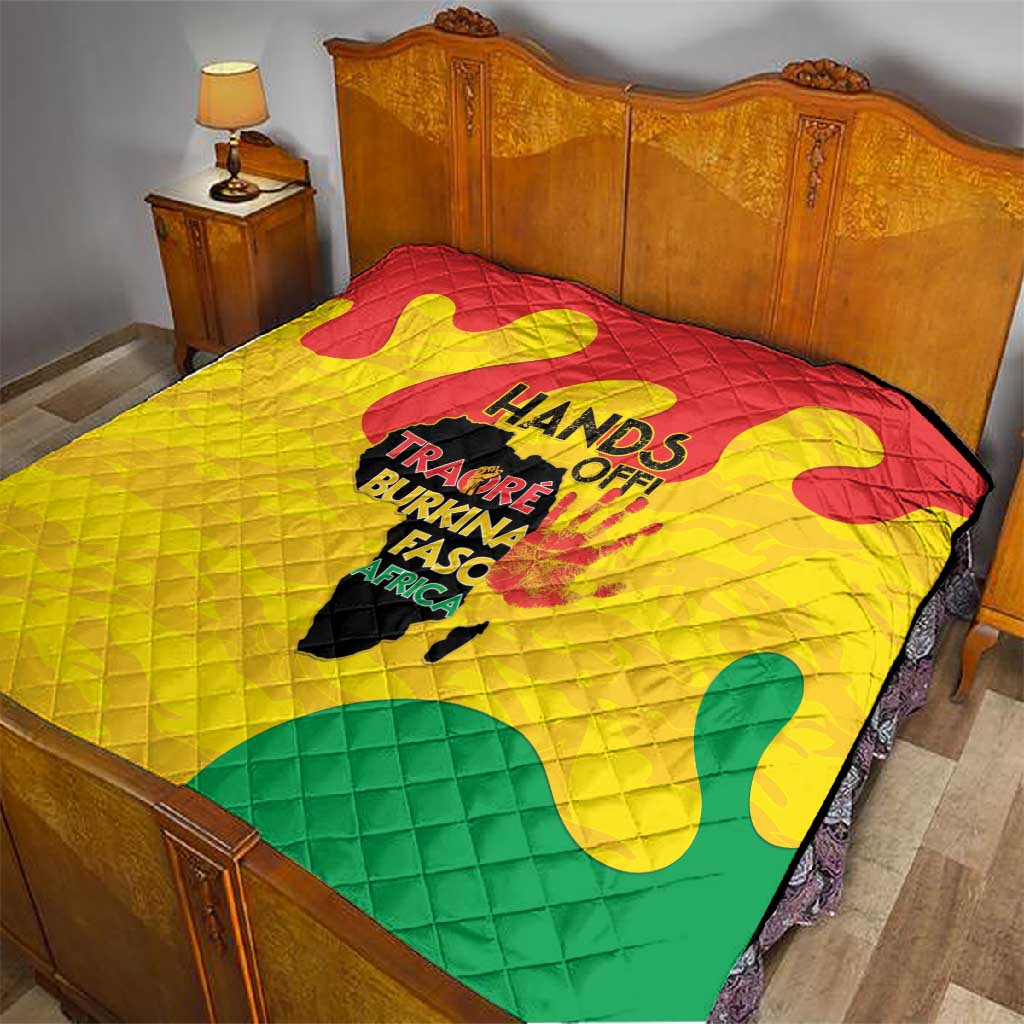 Hands Off Traore Burkina Faso Africa Quilt Military Pattern LT15