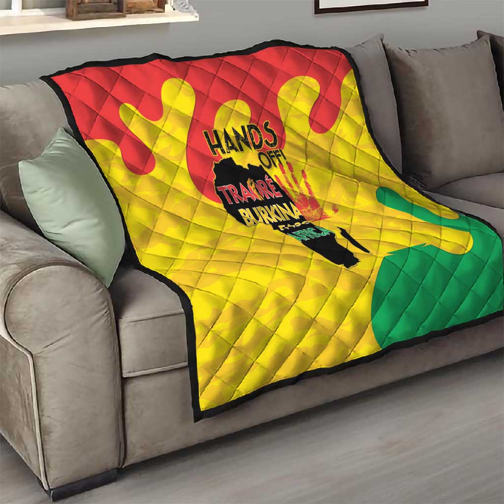 Hands Off Traore Burkina Faso Africa Quilt Military Pattern LT15