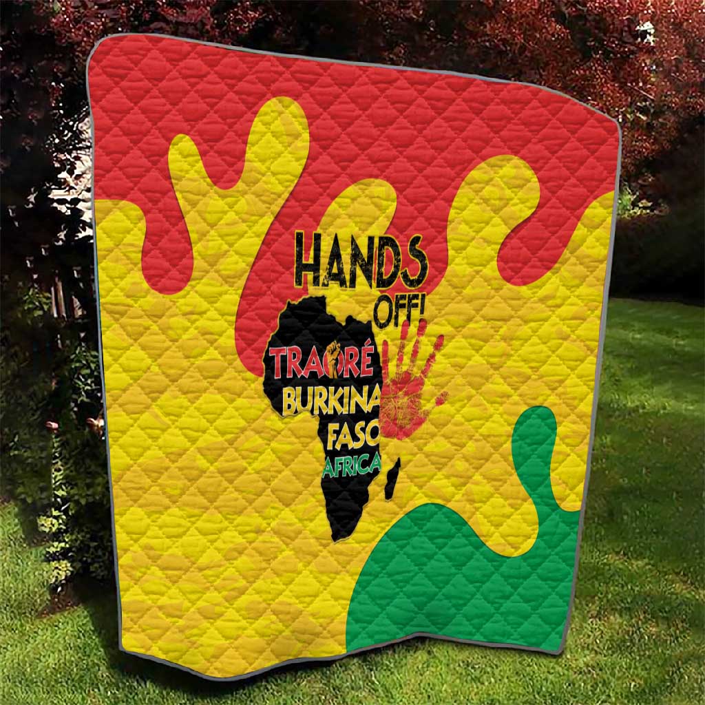 Hands Off Traore Burkina Faso Africa Quilt Military Pattern LT15