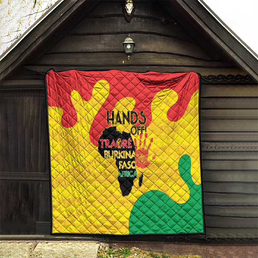 Hands Off Traore Burkina Faso Africa Quilt Military Pattern LT15