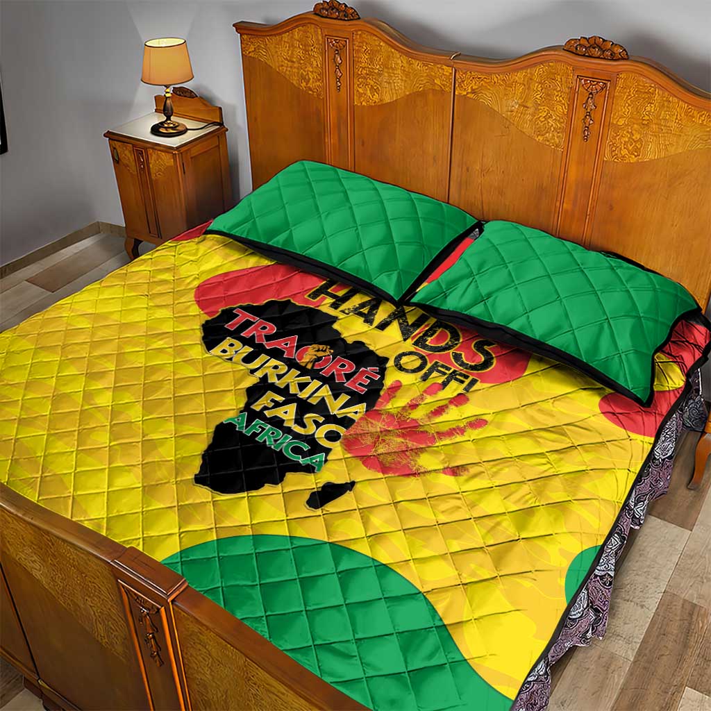 Hands Off Traore Burkina Faso Africa Quilt Bed Set Military Pattern LT15