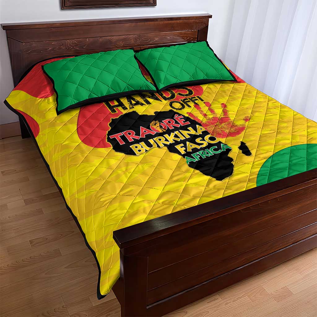 Hands Off Traore Burkina Faso Africa Quilt Bed Set Military Pattern LT15