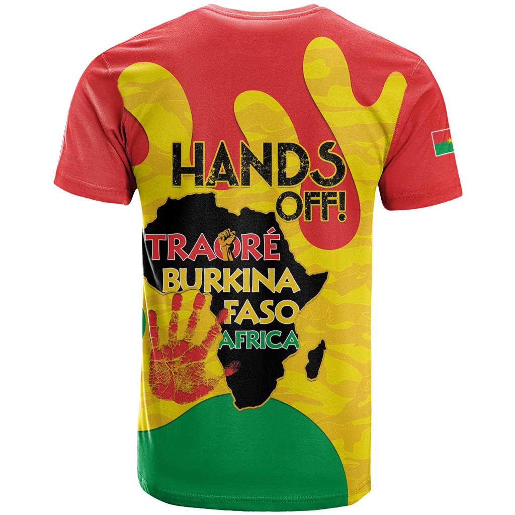 Hands Off Traore Burkina Faso Africa T shirt Military Pattern LT15