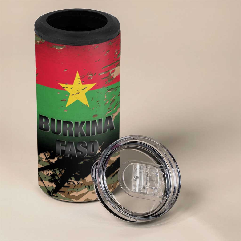 Bravo Caption Traore! Viva Burkina Faso Nation! 4 in 1 Can Cooler Tumbler LT15
