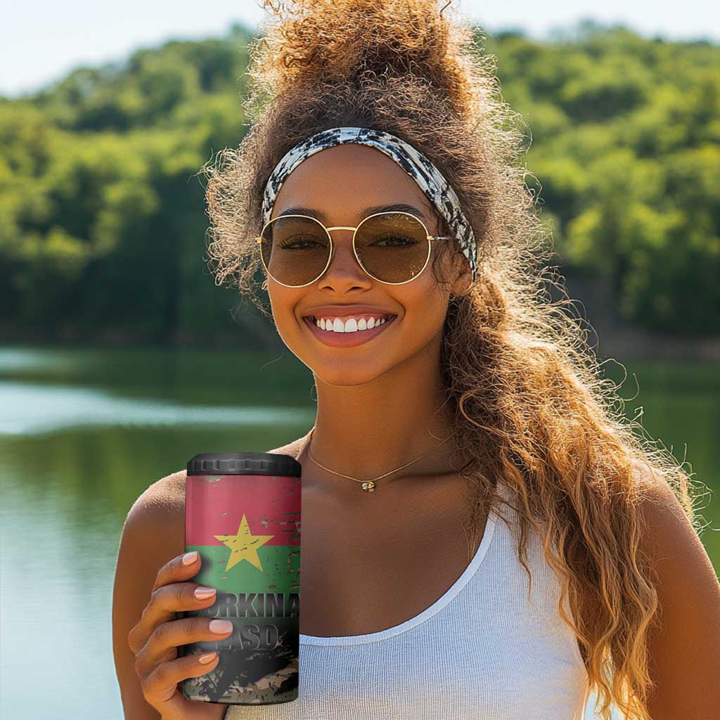 Bravo Caption Traore! Viva Burkina Faso Nation! 4 in 1 Can Cooler Tumbler LT15