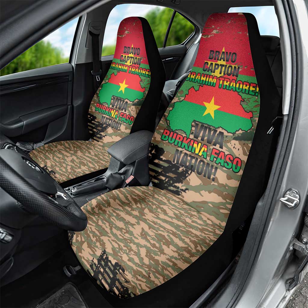 Burkina Faso Military Car Seat Cover Bravo Caption Traore! Viva Burkina Faso Nation! LT15