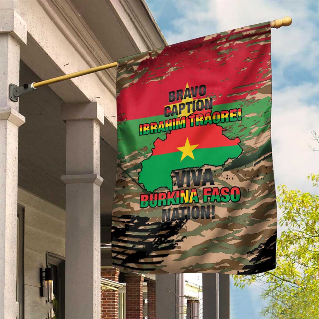 Bravo Caption Traore! Viva Burkina Faso Nation! Garden Flag LT15