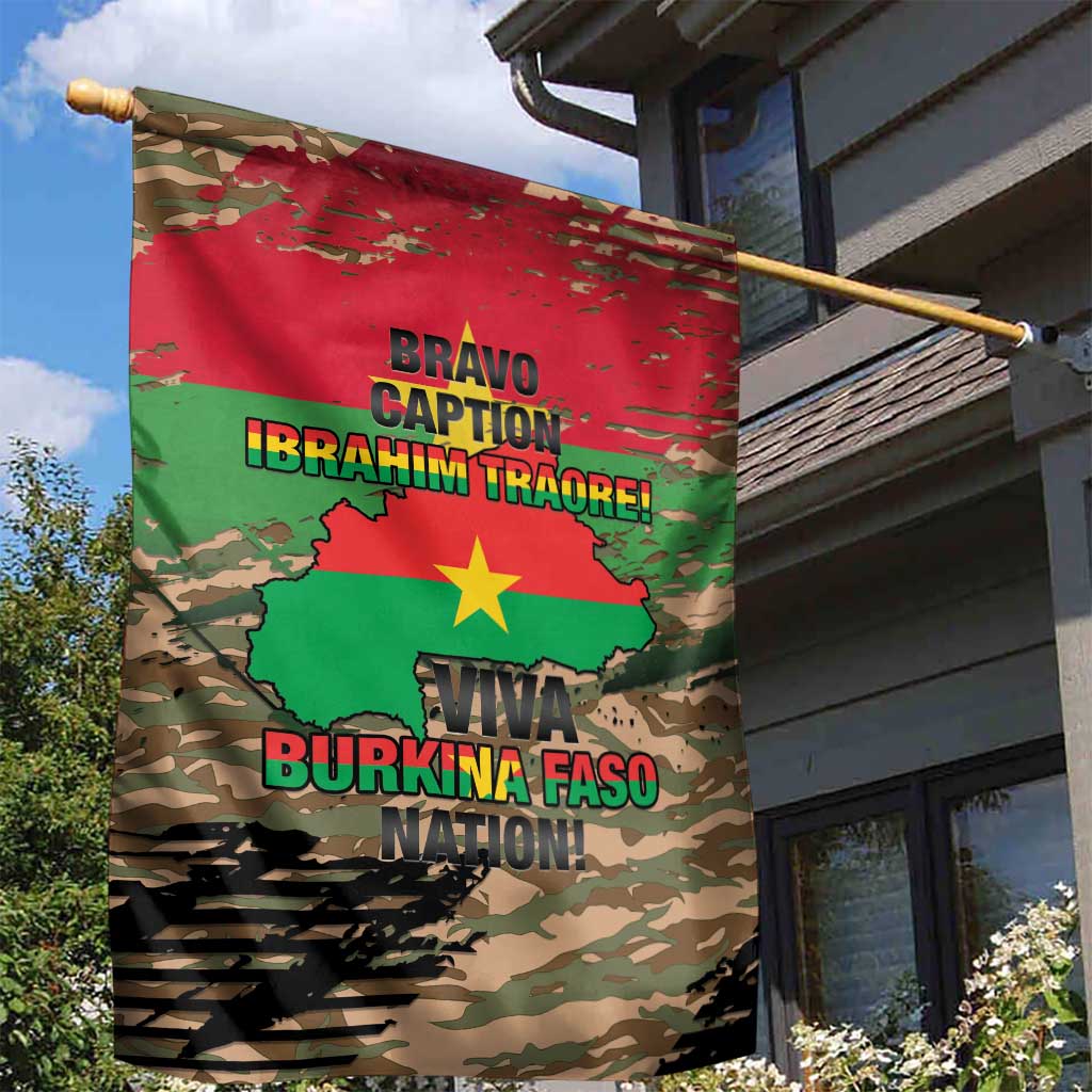 Bravo Caption Traore! Viva Burkina Faso Nation! Garden Flag LT15