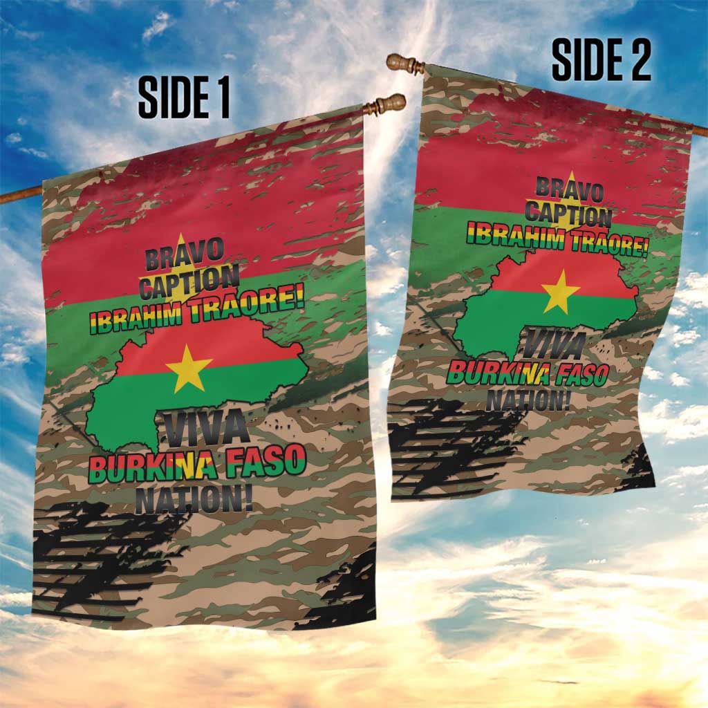 Bravo Caption Traore! Viva Burkina Faso Nation! Garden Flag LT15